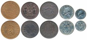 Assorted Lot, British North Borneo, Bronze 1 Cent, 1886; Panama, Cupro-Nickel, 1/10 Balboa