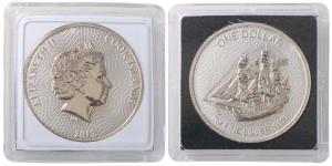 Cook Islands, Queen Elizabeth II, Silver 1 Dollar, 31.1g, 2017, rev. Battle of Britain, Un