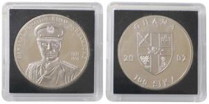 Ghana, Fantasy issue, Silver 100 Sika, 31.06g, obv. national coat of Arms, rev. General Ig