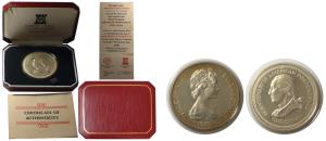 Isle of Man, Silver Crown, 28.5g, Bicentenary of American Independence, 1976, rev. bust of