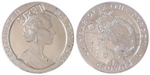 Isle of Man, Elizabeth II, Silver 1 Crown, 31.1g, 2000. Uncirculated
