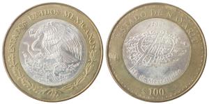 Mexico, Silver 100 Pesos, 33.94g, 2007 (KM 798). Uncirculated.