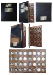 Mexico, Bi-Metal, Silver & Aluminium Bronze (32), 180th Anniversary of the Federation, eac