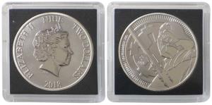 Niue, Queen Elizabeth II, Silver 2 Dollars, 31.1g, 1oz, 2018, rev. Darth Vader. Uncirculat