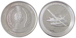 St. Vincent & the Grenadines, Queen Elizabeth II, Silver Two Dollars, 31.1g, 2018. Uncircu