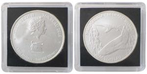 Tokelau, Elizabeth II, Silver 5 Dollars, 31.08g, 2018, Mago-Taguta-Leopard Shark. Uncircul