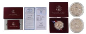 United States of America, Silver Dollar, 26.73g, 2000, Dollby Madison (KM 298). Within ori