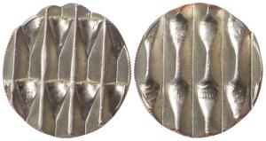 United States of America, Copper-nickel clad copper, Kennedy half dollar, Waffle Cancelled