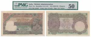 George V, Rupees 5, 2nd issue, 1934, signed J. B. Taylor, thick paper variety, (J&R 3.5.1B
