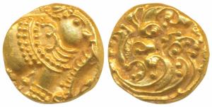 Western Gangas (10th-11th century AD), Gold Gajapati Pagoda, 3.8g, obv. caparisoned elepha