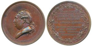 The Capture of Trincomalee, Copper Medal, Admiral Pierre André de Suffren (1726-1788), for
