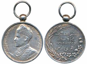 Bahawalpur, Golden Jubilee Medal 1955-56, Silver Miniature, obv. bust of Sadiq Muhammad Kh