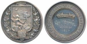 Aston Natural History and Photographic Society, Silver Medal, 78.5g, obv. a shield within 
