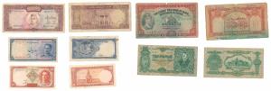 Hong Kong, 10 Dollars, The Chartered Bank of India, Australia and China; Hungary, 10 Pengo