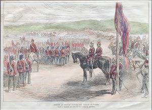 British Army, Review at Poonah Before The Prince of Wales (depicting Edward in 1875), From
