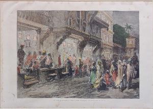 Engraving, The Feast of Lanterns at Bombay (Depicting Diwali), From a Sketch by one of our