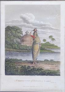 A Brahmin Women of Distinction in Guzerat. Jan. Forbes, 1781. Published By White, Cochrane
