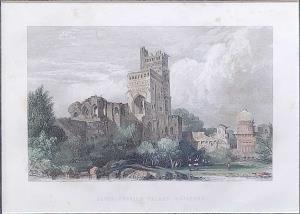 Seven Storied Palace, Bijapore. 1858. 23 x 16 cm. Scattered stains.