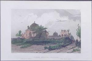 Jumma Musjid,-Mandoo. Jumma Musjid-Mandoo. Engraved by J. Kernot. 1858. 24.5 x 16.5 cm.