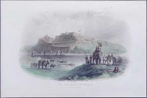 The Fortress of Chunar, on the Ganges. 1858. 25 x 16.5 cm.