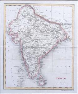 India Map, London, Published by Orr & Smith Amen Corner Paternoster Row. Drawn & Engraved 