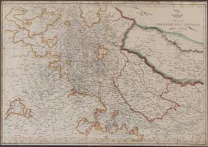 Map of The North West Provinces and Oude. By Edward Weller F.R.G.S. 1864. 44 x 31.5 cm.