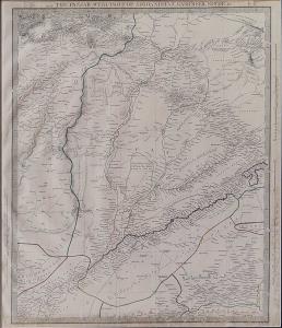 Map of The Panjab with part of Afghanistan, Kashmir, Sinde & c. Engraved by J. & C Walker.