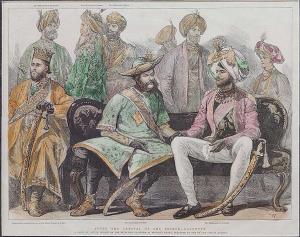 After the Arrival of the Prince-Calcutta. A Group of Native Princess on the Reception Plat