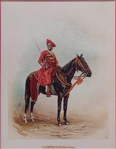 Chromo Lithograph, Irregular Corps; Bera Ekkan. 1890. 20.5 x 27 cm.
