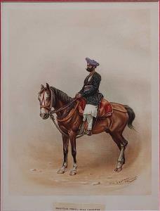 Chromo Lithograph, Irregular Corps; Bera Pagnawisi. 1890. 20 x 27 cm.