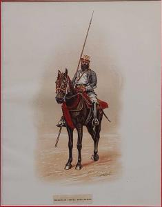Chromo Lithograph, Irregular Corps; Bera Ekkan. 1890. 20.5 x 27 cm.