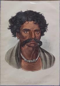 Aquatint, A Man of the Tuda Race, 1838. 13.5 x 20.5 cm.