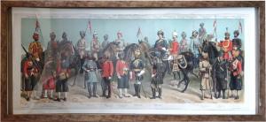 Indian Native Army, a representation of officers and other ranks of the Indian Native Army