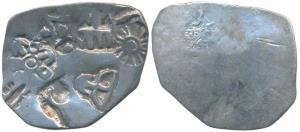 Punch-marked Coinage, attributed to Magadha Janapada, Silver Karshapana, 3.25g, Series I, 