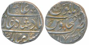 Gulshanabad (Nasik) Mint, Silver Rupee, 11.33g, in the name of Shah Alam II, sun-face & bo
