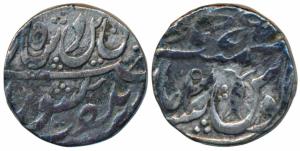 Muhammadabad Banaras Mint, Silver Rupee, 11.10g, in the name of Shah Alam II, RY 3, vertic