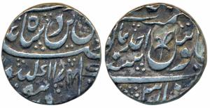Muhammadabad Banaras Mint, Silver Rupee, 11.20g, in the name of Shah Alam II, AH 1174/Ahd,