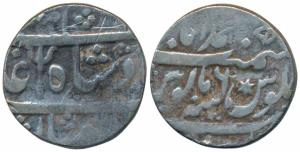 Muhammadabad Banaras Mint, Silver Rupee, 10.70g, in the name of Shah Alam II, obv. trishul