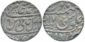 Muradabad Mint, Silver Rupee, in the name of Shah Alam II, AH (1)190/17 (Kapoor & Master 4