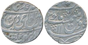 Muhammadnagar Tanda Mint, Silver Rupee, 11.3g, in the name of Shah Alam II, AH (118)4/11, 