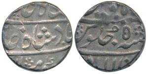 Shuja ud Daulah (1753–1775 AD), Silver Rupee, 11.30g, Allahabad Mint, in the name of Shah 