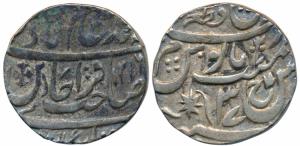 Qita Bareli Mint, Silver Rupee, 10.8g, in the name of Shah Alam II, AH 1216/37, obv. Steph