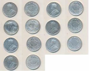 George V, Silver Rupee, 1912, 1913 (2), 1916 (2), 1918 & 1920, Bombay & Calcutta Mint. (7)
