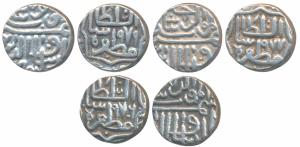 Shams al-din Muzaffar Shah III, Silver ½ Tanka, AH 976, 977 and 979, al mu ‘ayyad legend w