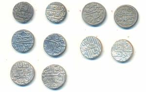 Silver Tanka, Mahmud Shah I, AH 900; Muzaffar Shah II (3), AH 903 & 925; Mahmud Shah III b