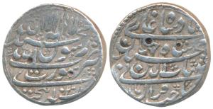 Shah Jahan, Silver Rupee, 11.40g, Surat Mint, AH 1038, legend in four lines on both the si