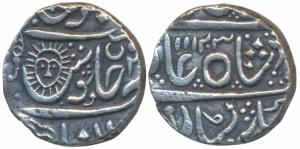 Ahalyabai Holkar (AH 1179-1210; 1765-1795 AD), Silver Rupee, 11.15g, Malharnagar Mint, in 