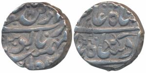 Silver Rupee, Pali Mint, 11.42g, pseudo mint name Dar-al-Mansur Mint, in the name of Shah 