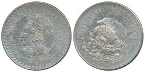 Mexico, Silver 5 Pesos, 30g, 1948 (KM 465). Uncirculated.