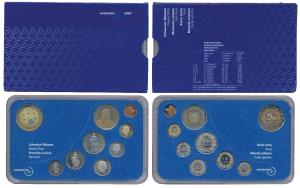 Switzerland, 2000 Mint Set, 9 Commemorative Coins, Bi Metal, 5 Franc (2), 2 Franc, 1 Franc